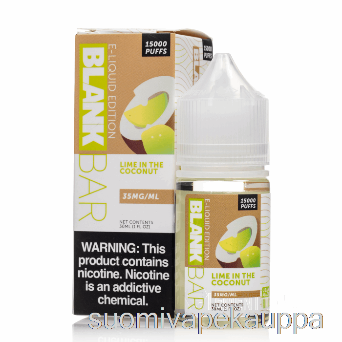 Vape Kauppa Lime Kookospähkinässä - Tyhjä Patukkasuolat - 30ml 50mg